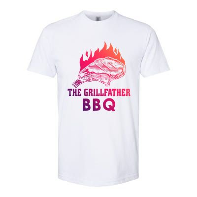 The Grillfather Bbq Gift Softstyle CVC T-Shirt