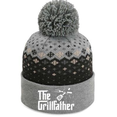 The Grillfather BBQ Grill & Smoker Barbecue Chef The Baniff Cuffed Pom Beanie