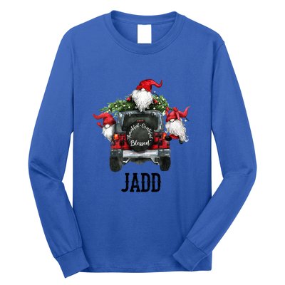 Thankful Grateful Blessed Jadd Grandpa Gift Long Sleeve Shirt