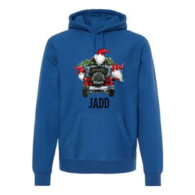 Thankful Grateful Blessed Jadd Grandpa Gift Premium Hoodie