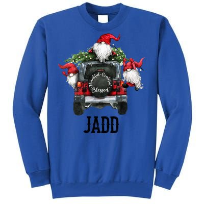 Thankful Grateful Blessed Jadd Grandpa Gift Tall Sweatshirt