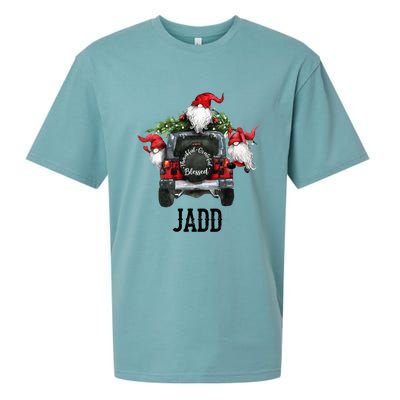 Thankful Grateful Blessed Jadd Grandpa Gift Sueded Cloud Jersey T-Shirt