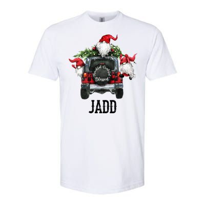 Thankful Grateful Blessed Jadd Grandpa Gift Softstyle CVC T-Shirt