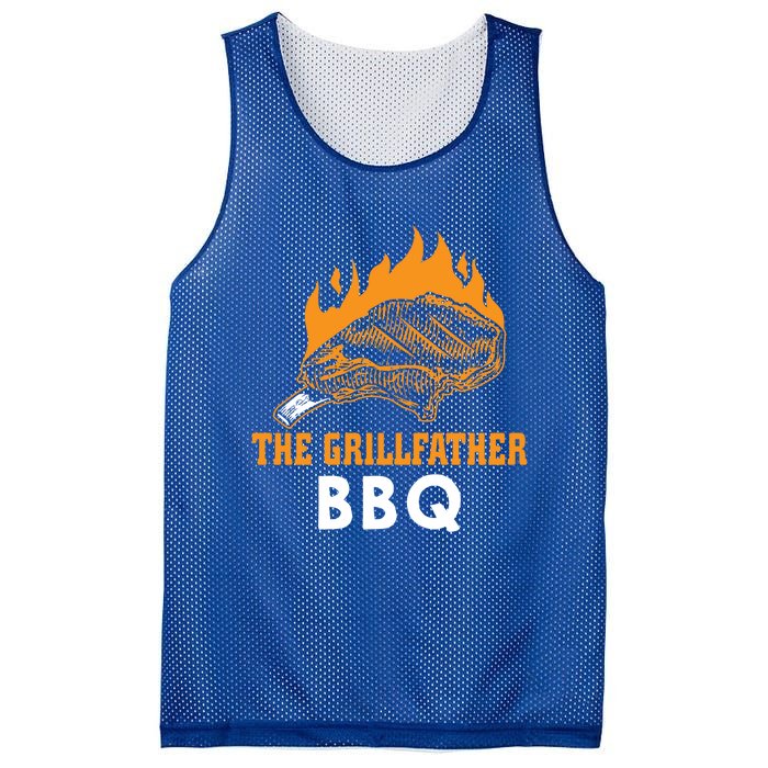 The Grillfather Bbq Gift Mesh Reversible Basketball Jersey Tank