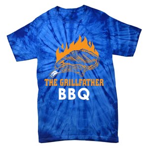 The Grillfather Bbq Gift Tie-Dye T-Shirt