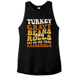 Turkey Gravy Beans And Rolls Let Me See That Casserole Funny Ladies PosiCharge Tri-Blend Wicking Tank