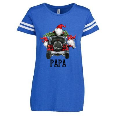 Thankful Grateful Blessed Papa Grandpa Gift Enza Ladies Jersey Football T-Shirt