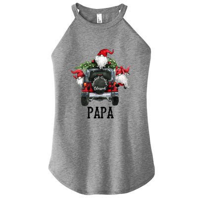 Thankful Grateful Blessed Papa Grandpa Gift Women's Perfect Tri Rocker Tank