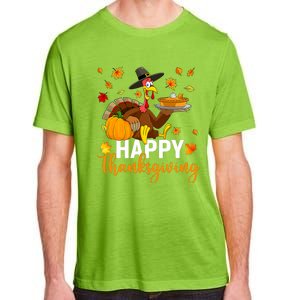 Thankful Grateful Blessed Turkey Women Happy Thanksgiving Adult ChromaSoft Performance T-Shirt