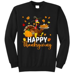 Thankful Grateful Blessed Turkey Women Happy Thanksgiving Sweatshirt