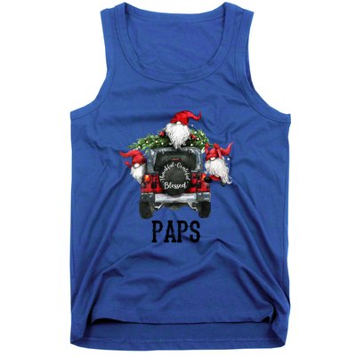 Thankful Grateful Blessed Paps Grandpa Gift Tank Top