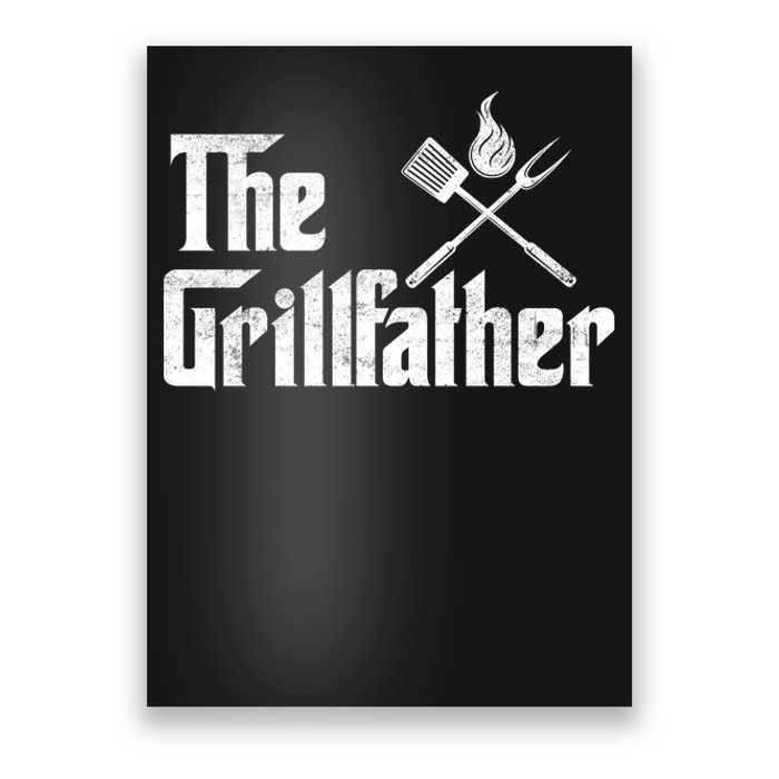 The Grillfather BBQ T Poster