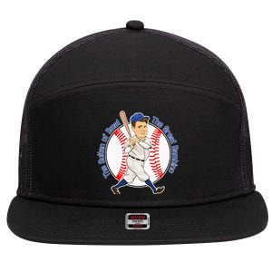 The Great Bambino Baseball Home Run Hitter 7 Panel Mesh Trucker Snapback Hat