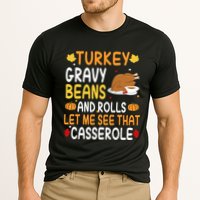 Turkey Gravy Beans And Rolls Let Me See That Casserole Funny Thanksgiving Cooling Performance Crew T-Shirt