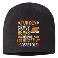 Turkey Gravy Beans And Rolls Let Me See That Casserole Funny Thanksgiving Sustainable Beanie