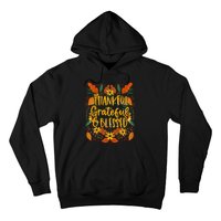 Thankful Grateful Blessed Fall Thanksgiving Hoodie