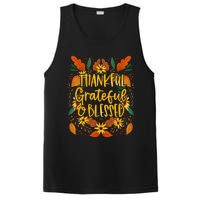 Thankful Grateful Blessed Fall Thanksgiving PosiCharge Competitor Tank