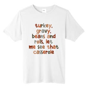 Turkey Gravy Beans And Rolls Let Me See That Casserole Tall Fusion ChromaSoft Performance T-Shirt