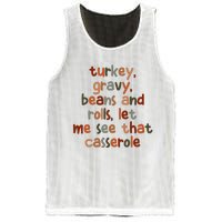 Turkey Gravy Beans And Rolls Let Me See That Casserole Mesh Reversible Basketball Jersey Tank