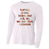 Turkey Gravy Beans And Rolls Let Me See That Casserole Cooling Performance Long Sleeve Crew