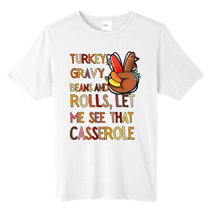 Turkey Gravy Beans And Rolls Let Me See That Casserole  Tall Fusion ChromaSoft Performance T-Shirt