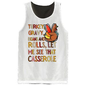 Turkey Gravy Beans And Rolls Let Me See That Casserole  Mesh Reversible Basketball Jersey Tank