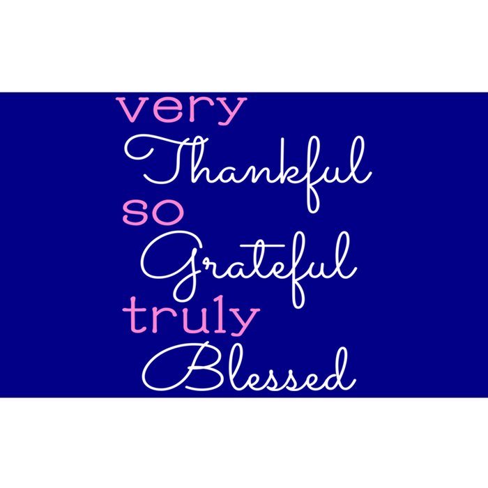 Thankful Grateful Blessed Positivity Motivational Christian Funny Gift Bumper Sticker