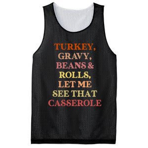 Turkey Gravy Beans And Rolls Let Me See That Casserole Mesh Reversible Basketball Jersey Tank