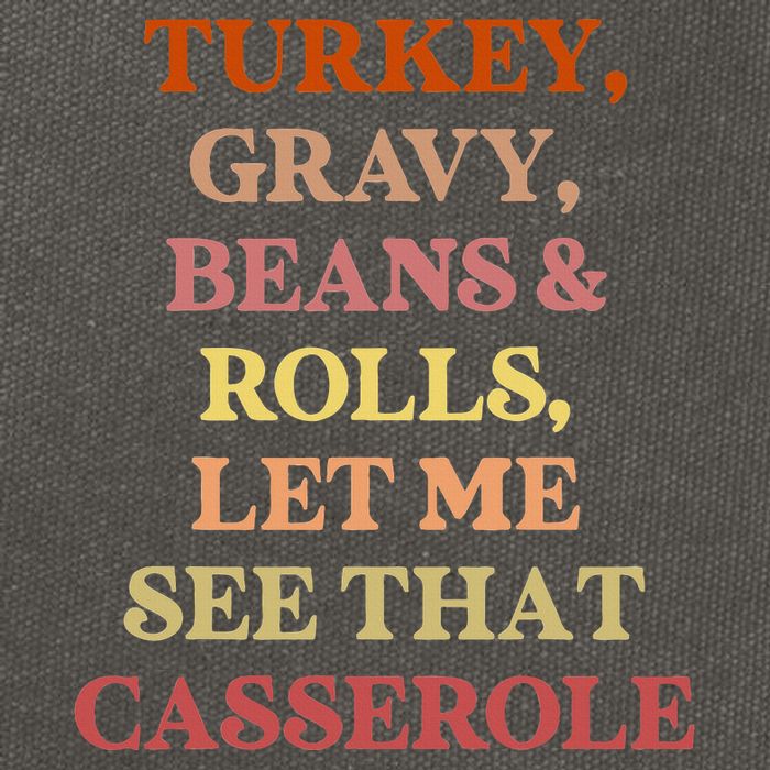 Turkey Gravy Beans And Rolls Let Me See That Casserole Cotton Canvas Backpack