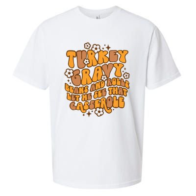 Turkey Gravy Beans And Rolls Let Me See That Casserole Sueded Cloud Jersey T-Shirt