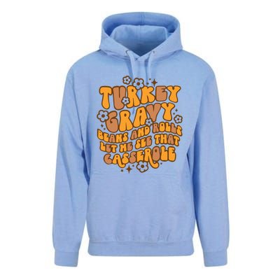 Turkey Gravy Beans And Rolls Let Me See That Casserole Unisex Surf Hoodie