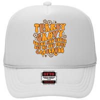 Turkey Gravy Beans And Rolls Let Me See That Casserole High Crown Mesh Back Trucker Hat