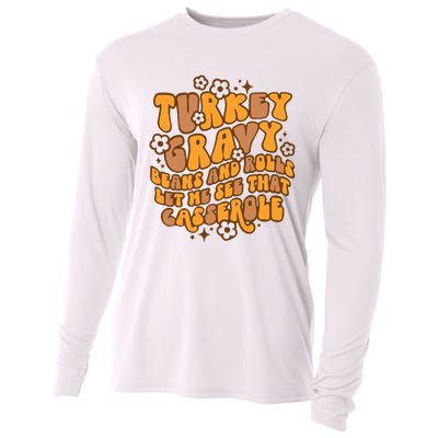 Turkey Gravy Beans And Rolls Let Me See That Casserole Cooling Performance Long Sleeve Crew