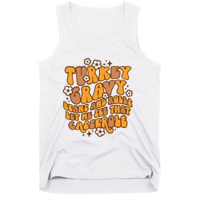 Turkey Gravy Beans And Rolls Let Me See That Casserole Tank Top