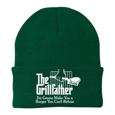 The Grillfather Bbq Grilling Burger Knit Cap Winter Beanie