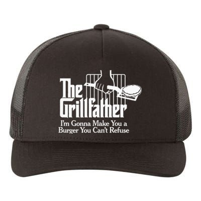 The Grillfather Bbq Grilling Burger Yupoong Adult 5-Panel Trucker Hat