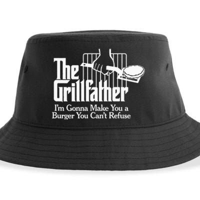 The Grillfather Bbq Grilling Burger Sustainable Bucket Hat