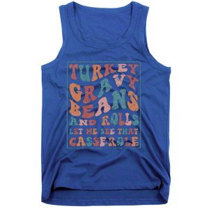 Turkey Gravy Beans And Rolls Let Me See That Casserole Tank Top