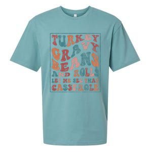 Turkey Gravy Beans And Rolls Let Me See That Casserole Sueded Cloud Jersey T-Shirt