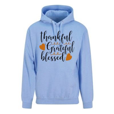 Thankful Grateful Blessed Unisex Surf Hoodie