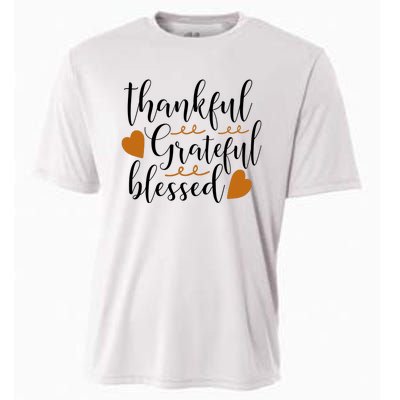 Thankful Grateful Blessed Cooling Performance Crew T-Shirt