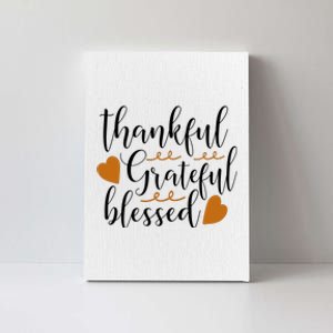 Thankful Grateful Blessed Canvas