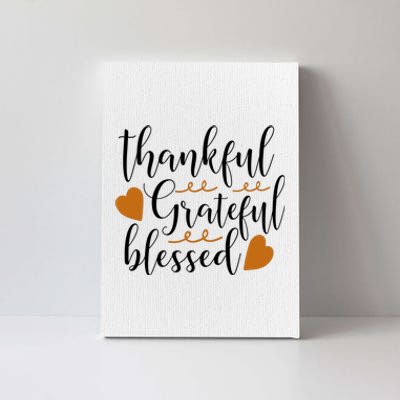 Thankful Grateful Blessed Canvas