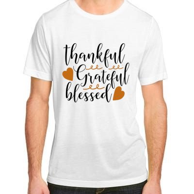 Thankful Grateful Blessed Adult ChromaSoft Performance T-Shirt