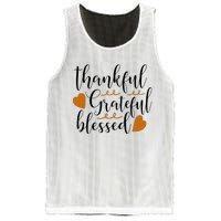 Thankful Grateful Blessed Mesh Reversible Basketball Jersey Tank