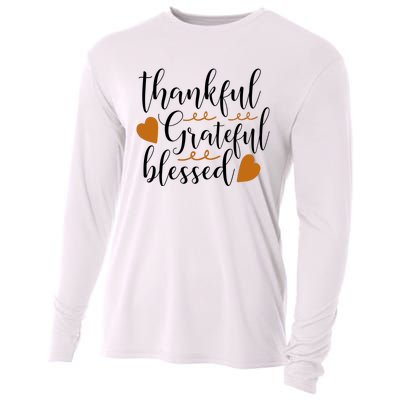 Thankful Grateful Blessed Cooling Performance Long Sleeve Crew