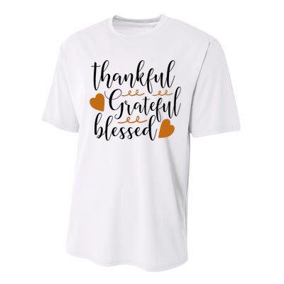 Thankful Grateful Blessed Performance Sprint T-Shirt