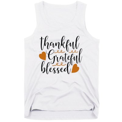 Thankful Grateful Blessed Tank Top