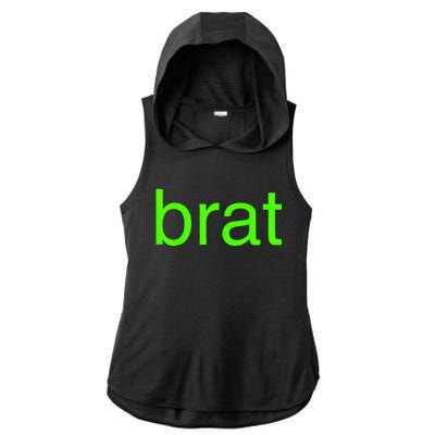 Trending Green Brat Ladies PosiCharge Tri-Blend Wicking Draft Hoodie Tank