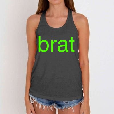 Trending Green Brat Women's Knotted Racerback Tank